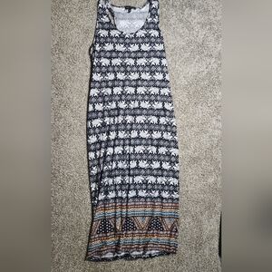 Derek Heart Black and White Geometric Pencil Skirt